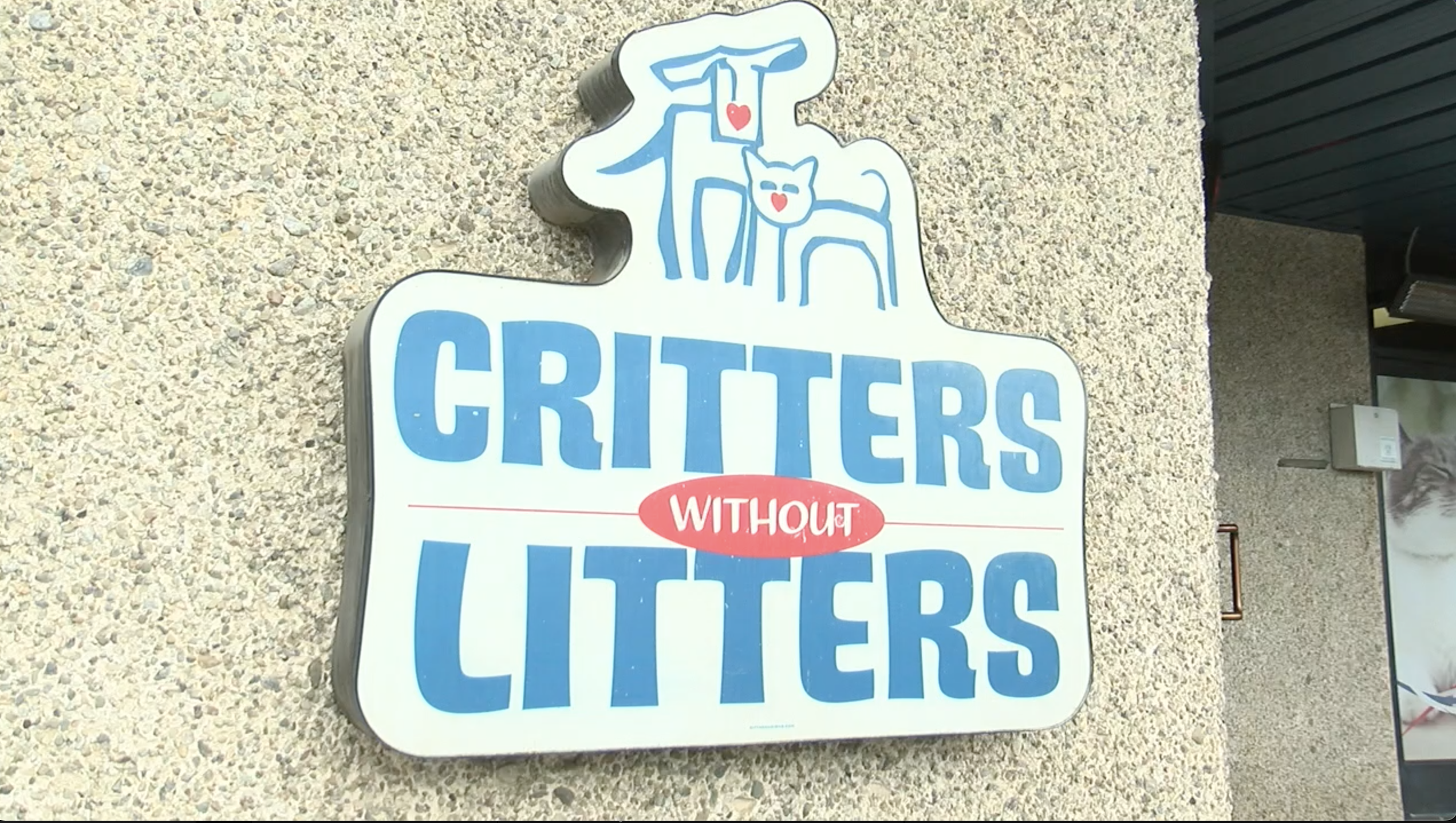 Critters Without Litters sign