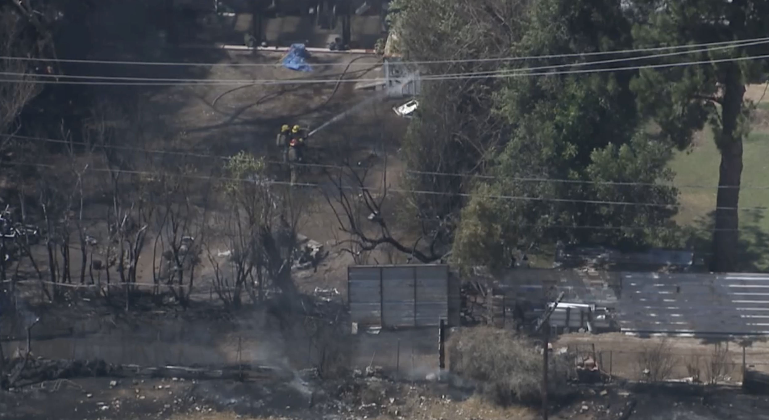 Tempe train tracks fire 