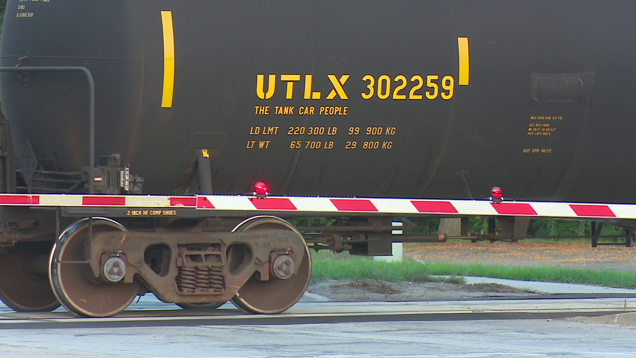 Pedestrian hit by train