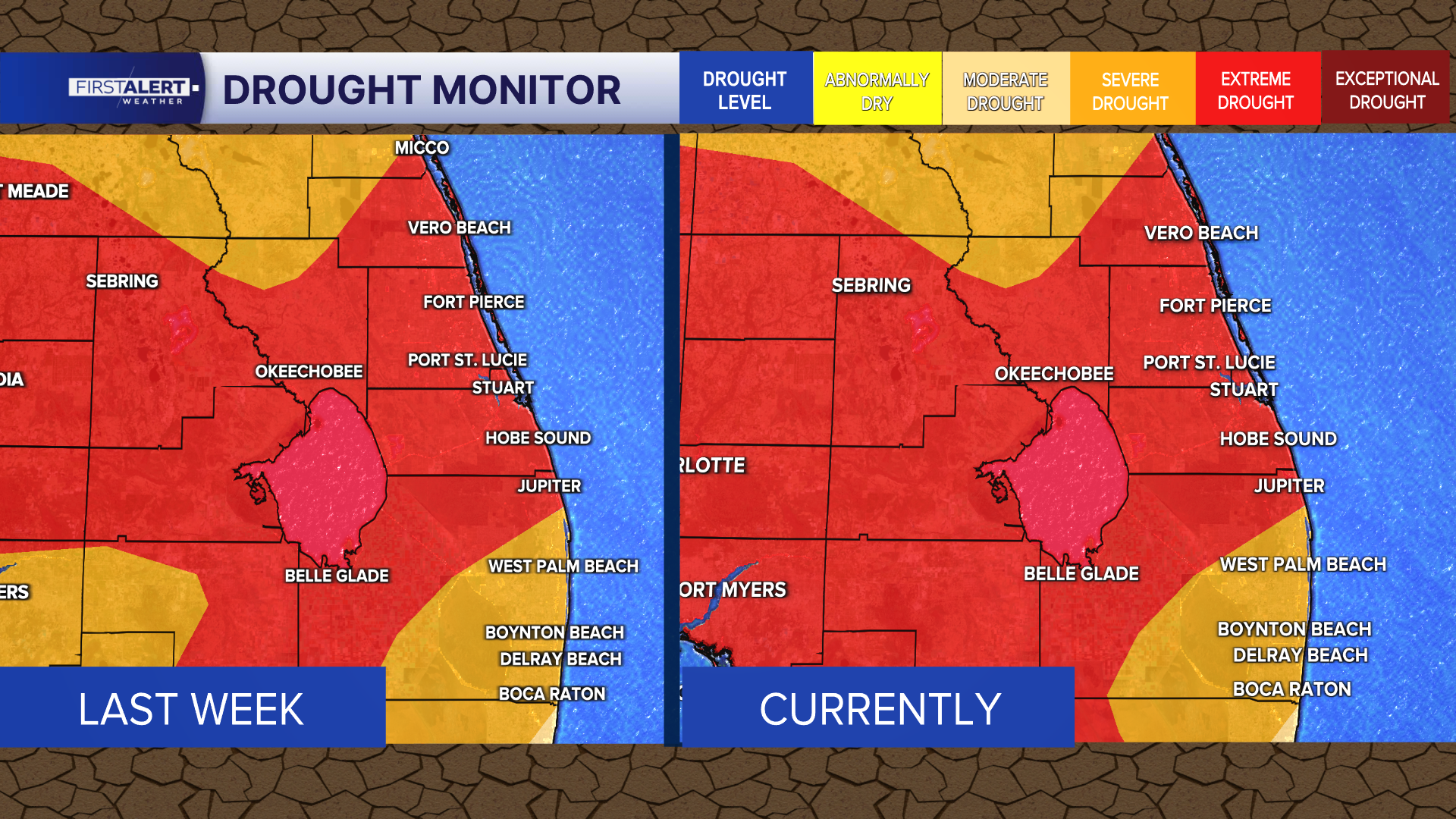 Drought comparison March 5, 2026