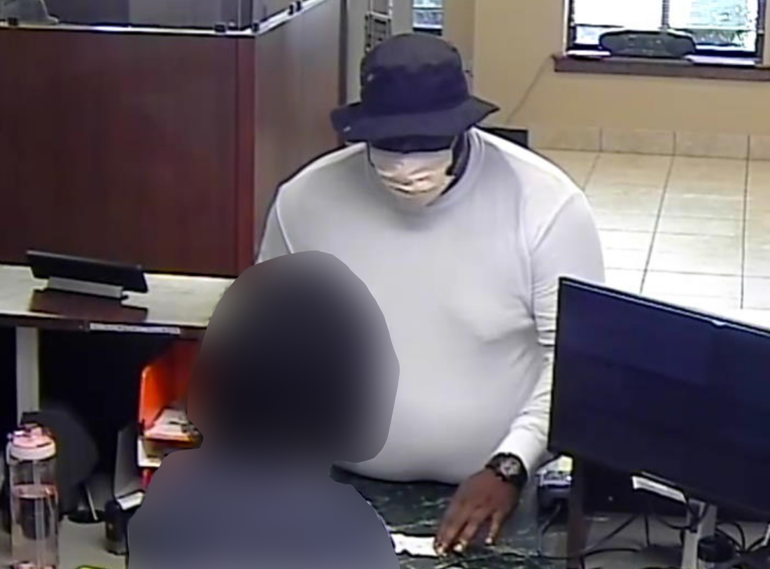 Gaines Township bank robbery suspect