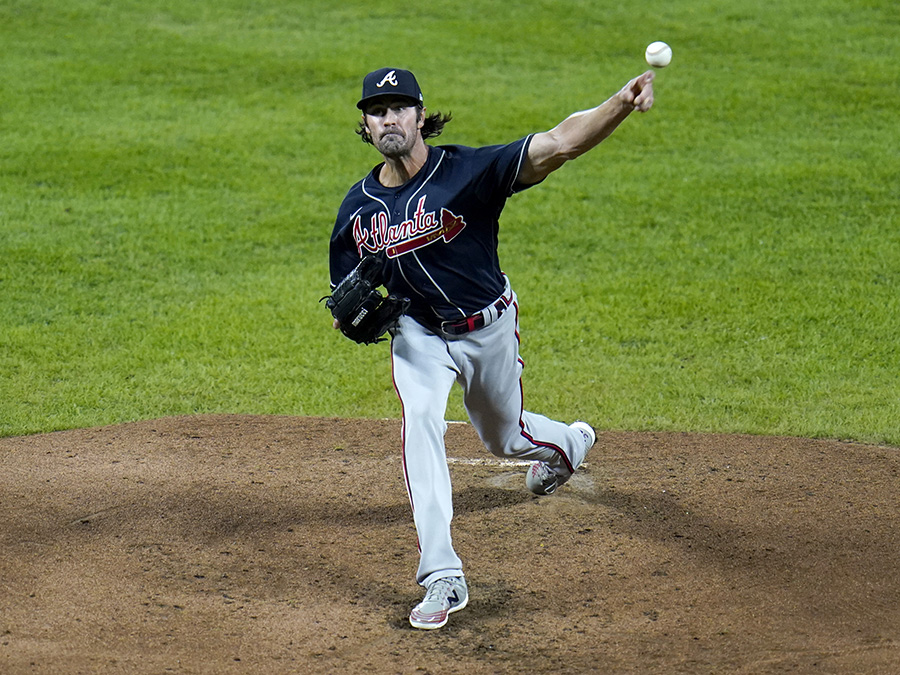 Cole Hamels Braves Orioles Baseball