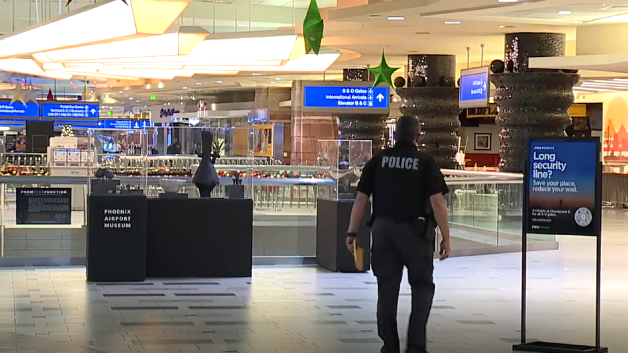 Phoenix Sky Harbor International Airport shooting on Christmas night