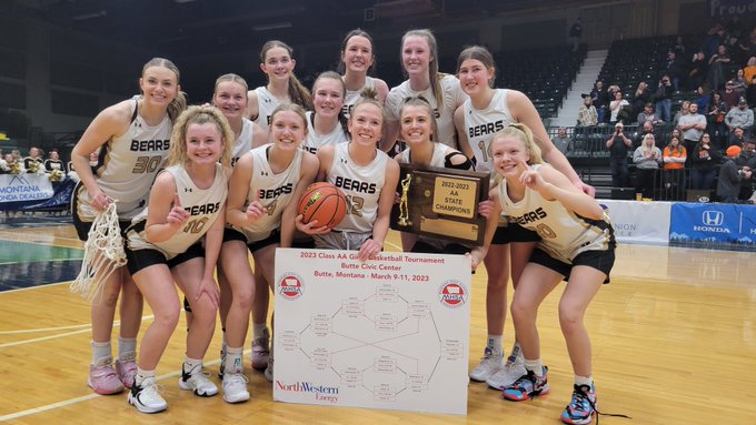 Billings West girls 2023 State AA champions