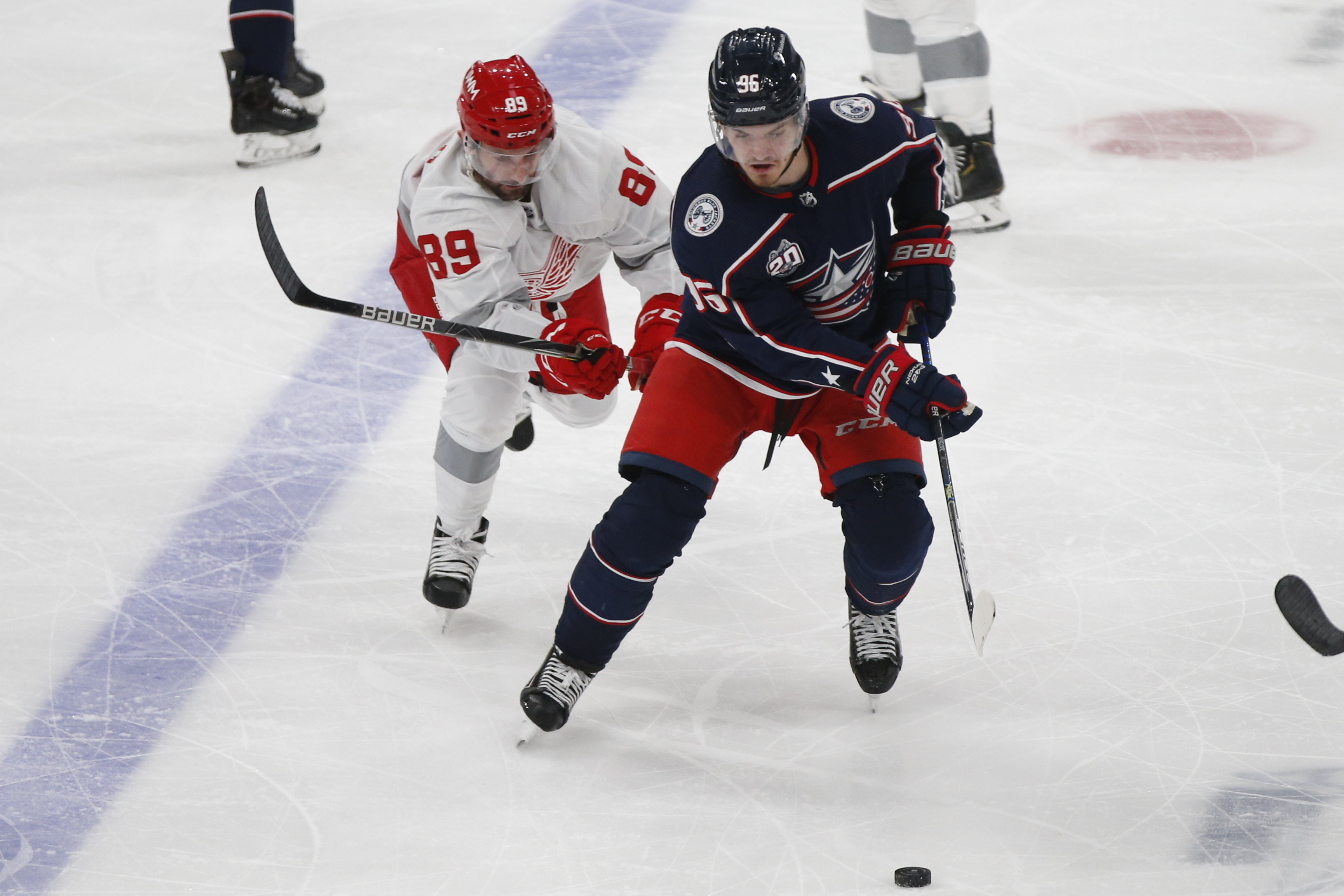 Red Wings Blue Jackets Hockey