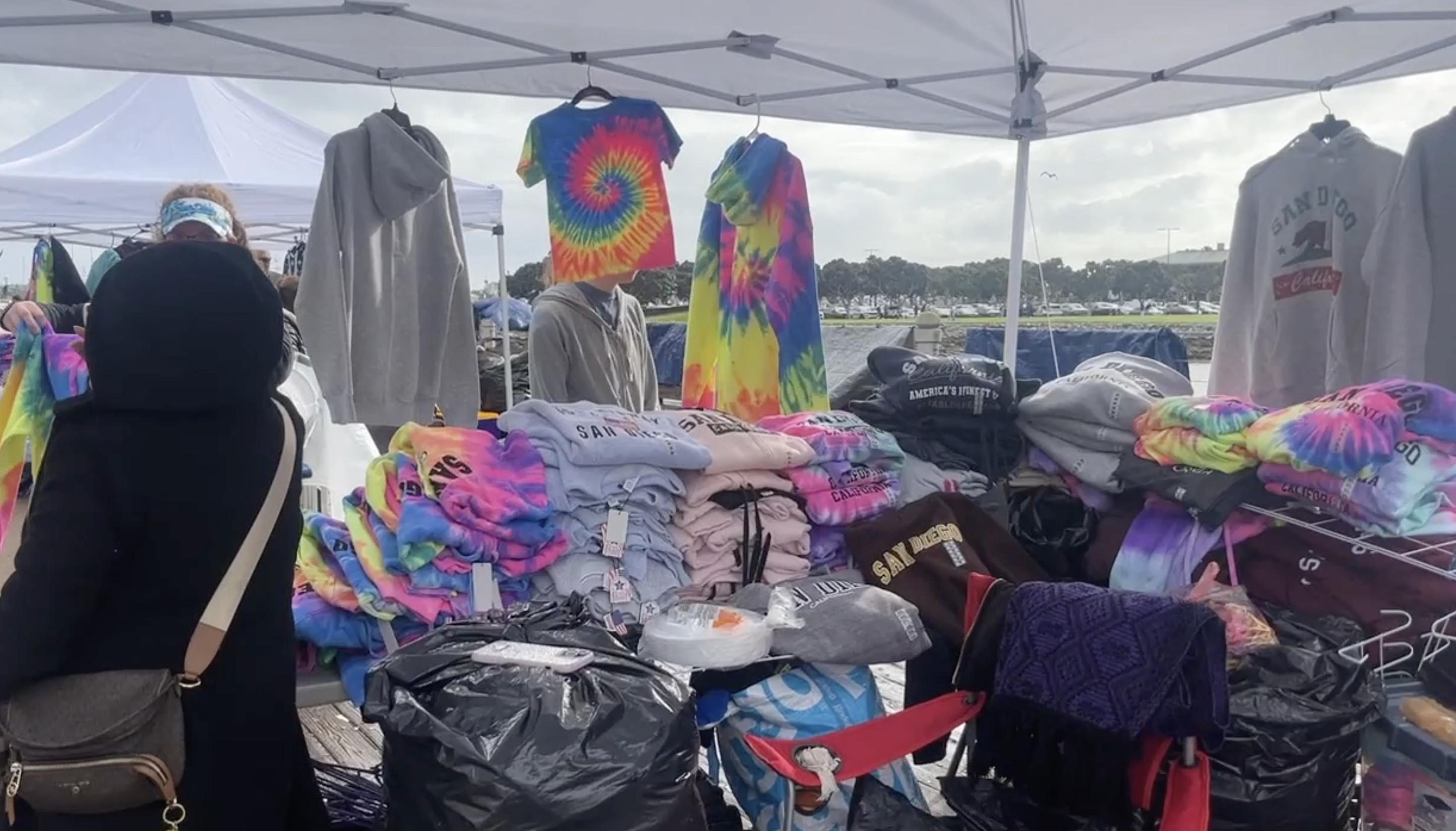 Street vendor family sees less customers on rainy weekends