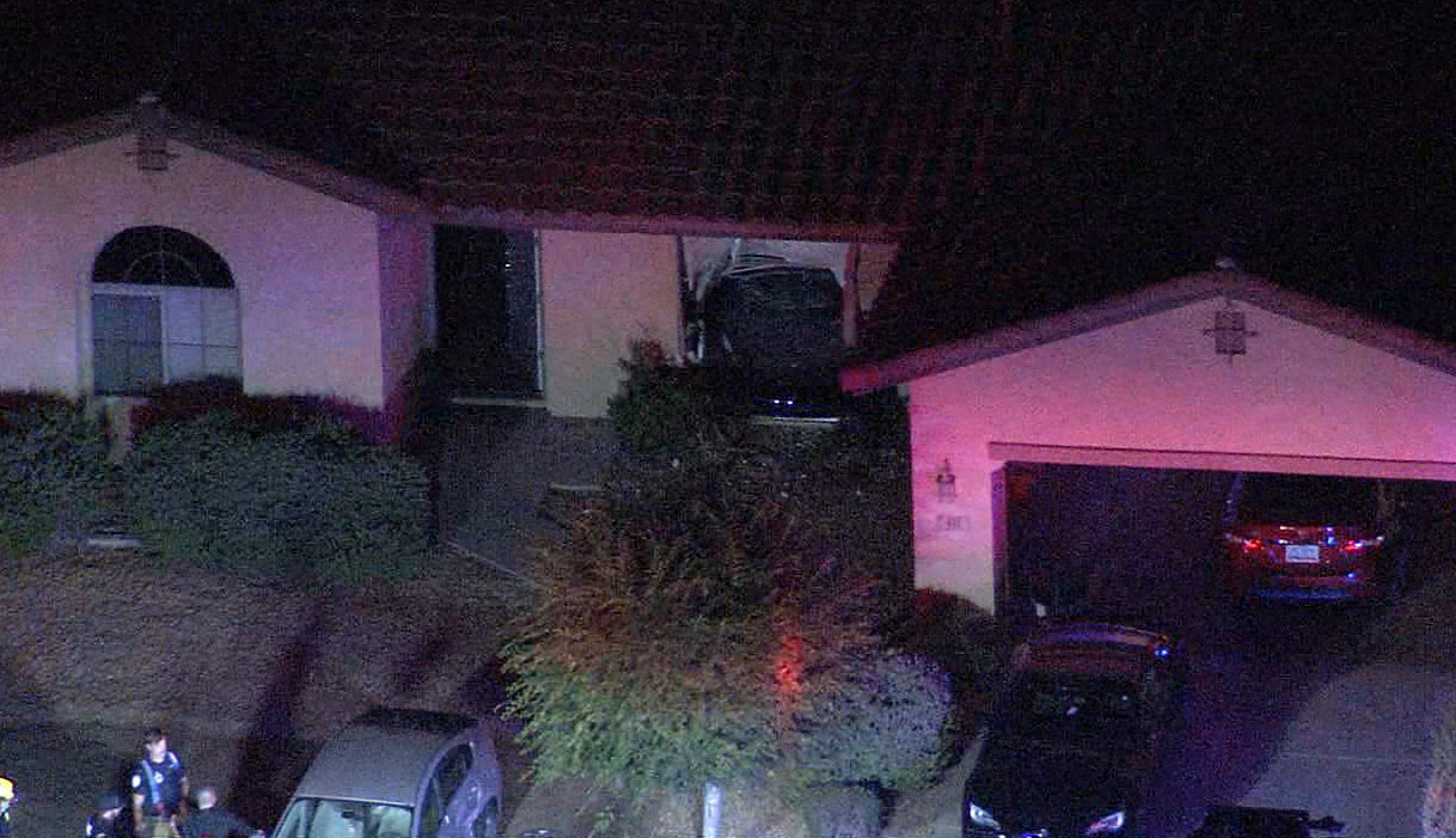 Alma School and Germann car into home