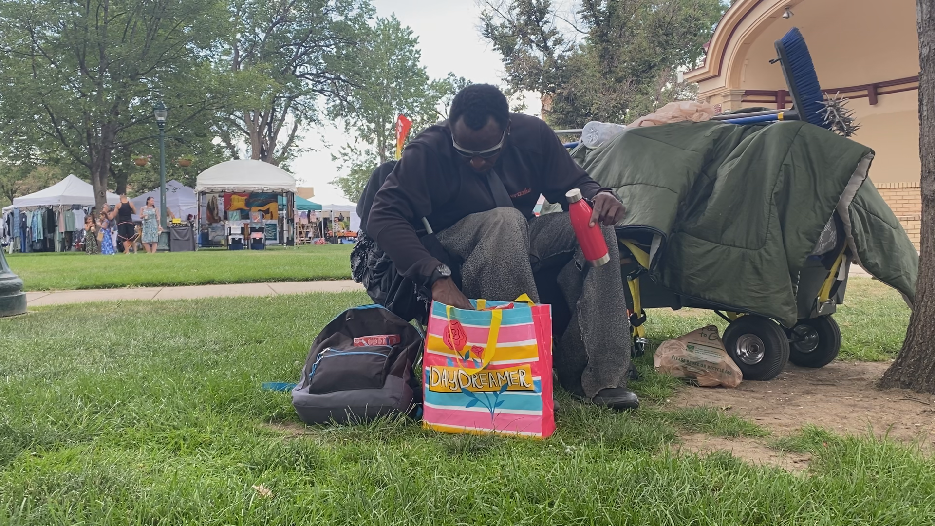 Backpack blessings for the homeless