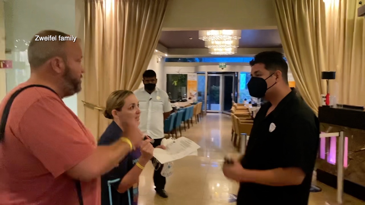 Family detained at Cancun hotel