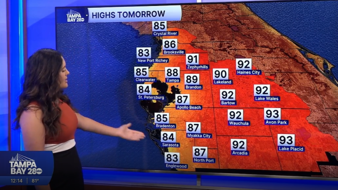 Forecast: A hot interior with a few clouds