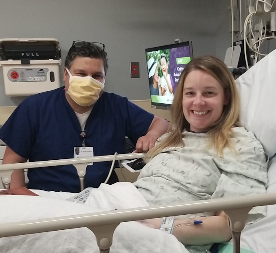 Haley Constine and Neurosurgeon Dr. Bryan Figueroa