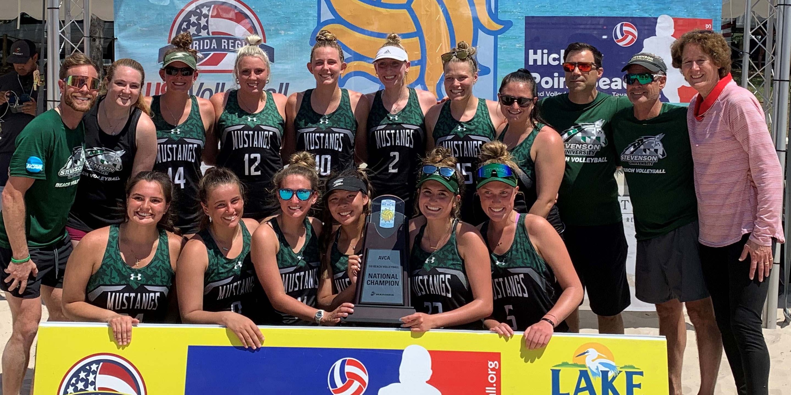 Stevenson University women's beach volleyball team wins championship