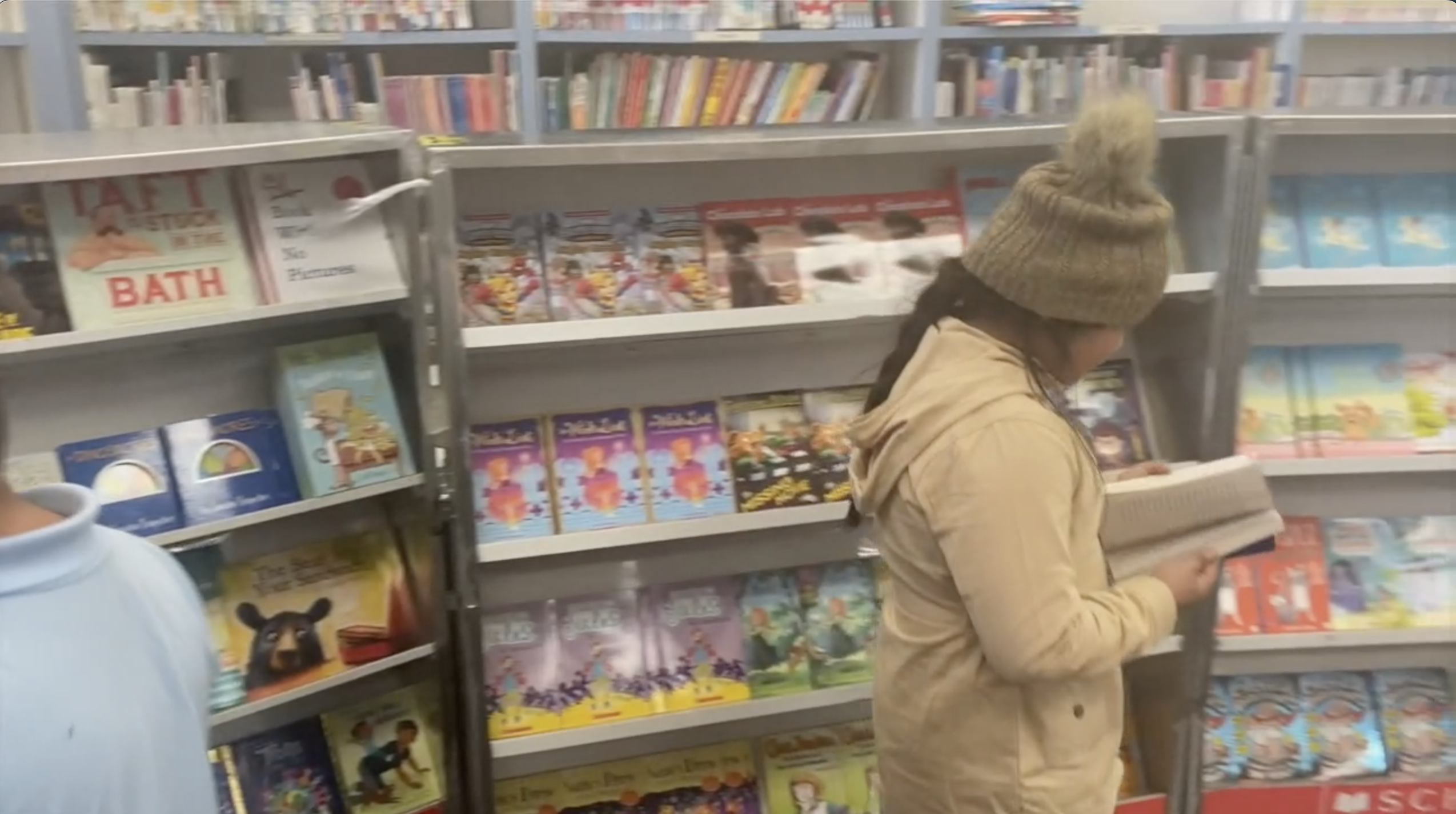 child with book