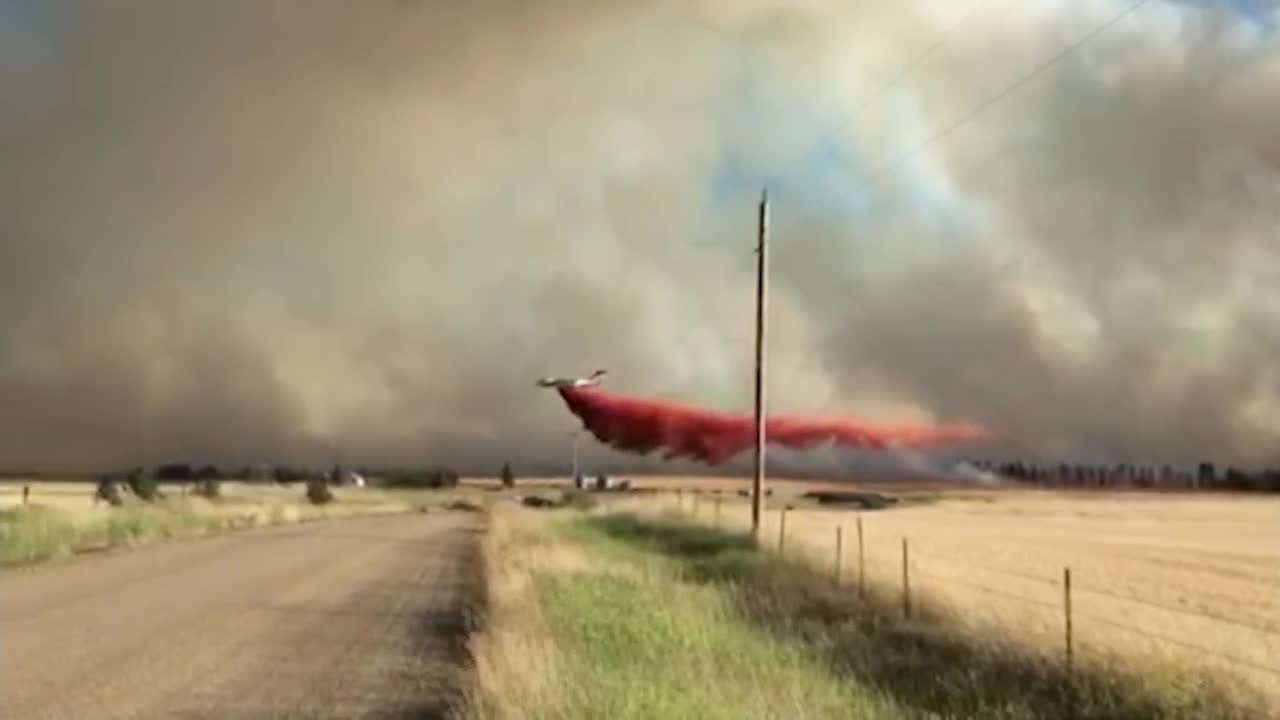 Wildfires burning in Fergus County