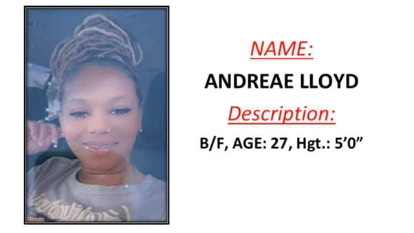 Missing woman Andreae Lloyd