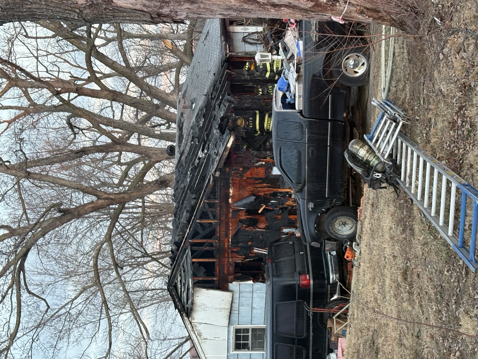 house fire at 7800 block of East 48th Terrace