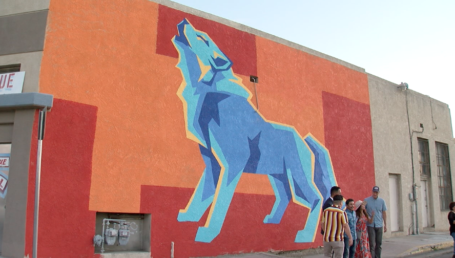Wolf of L Street mural