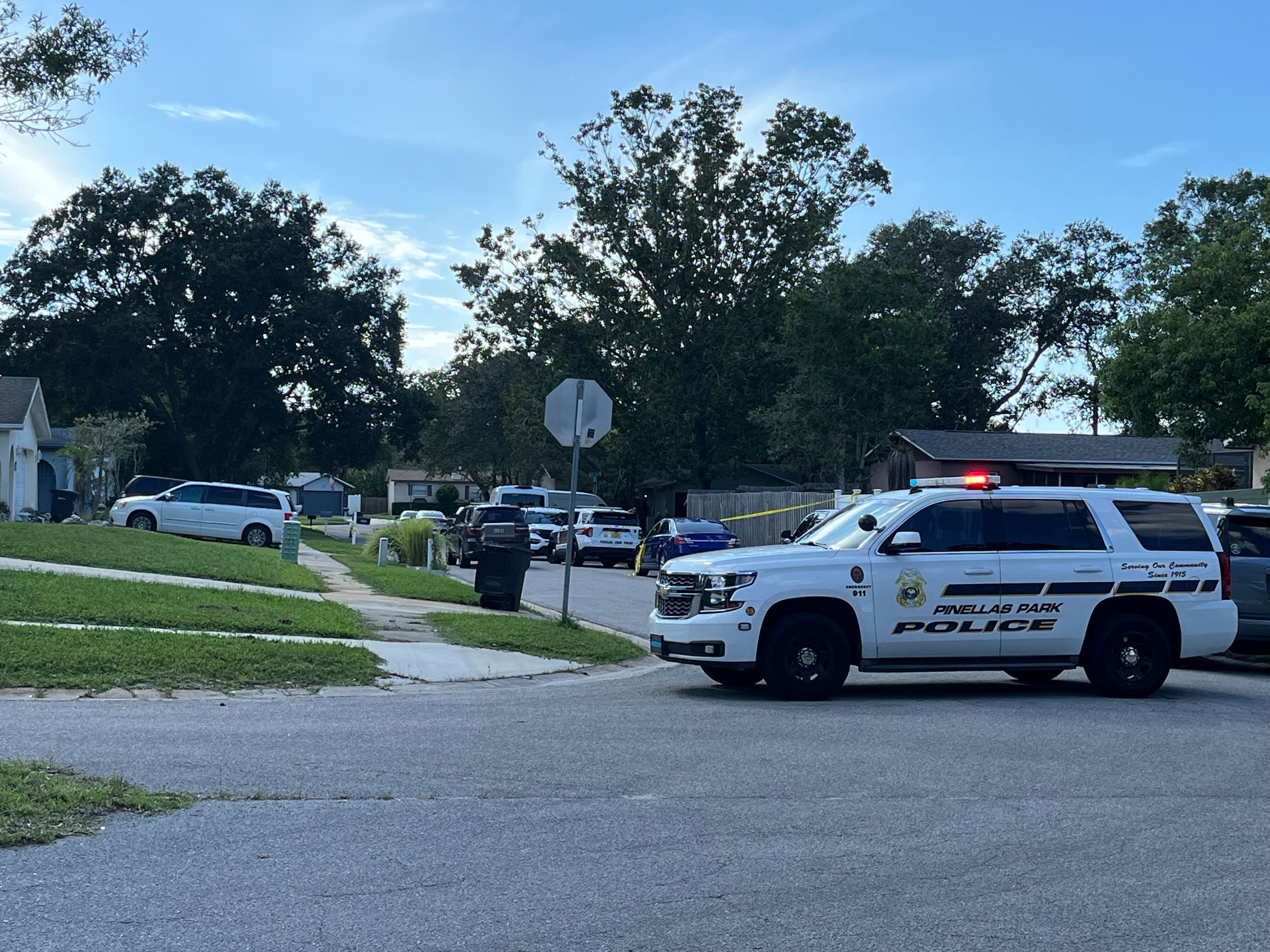 Pinellas Park suspicious death investigation scene