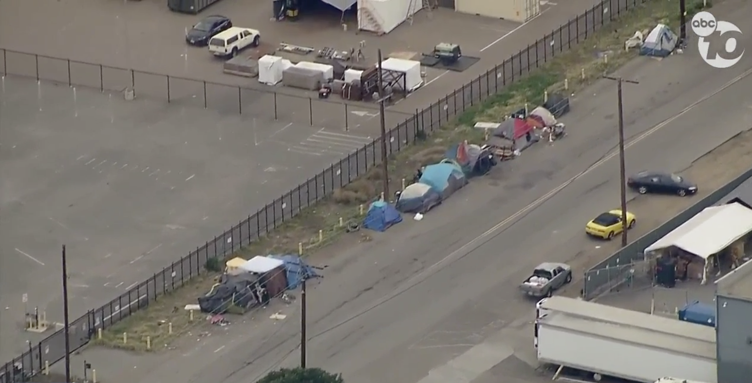 Homeless encampment