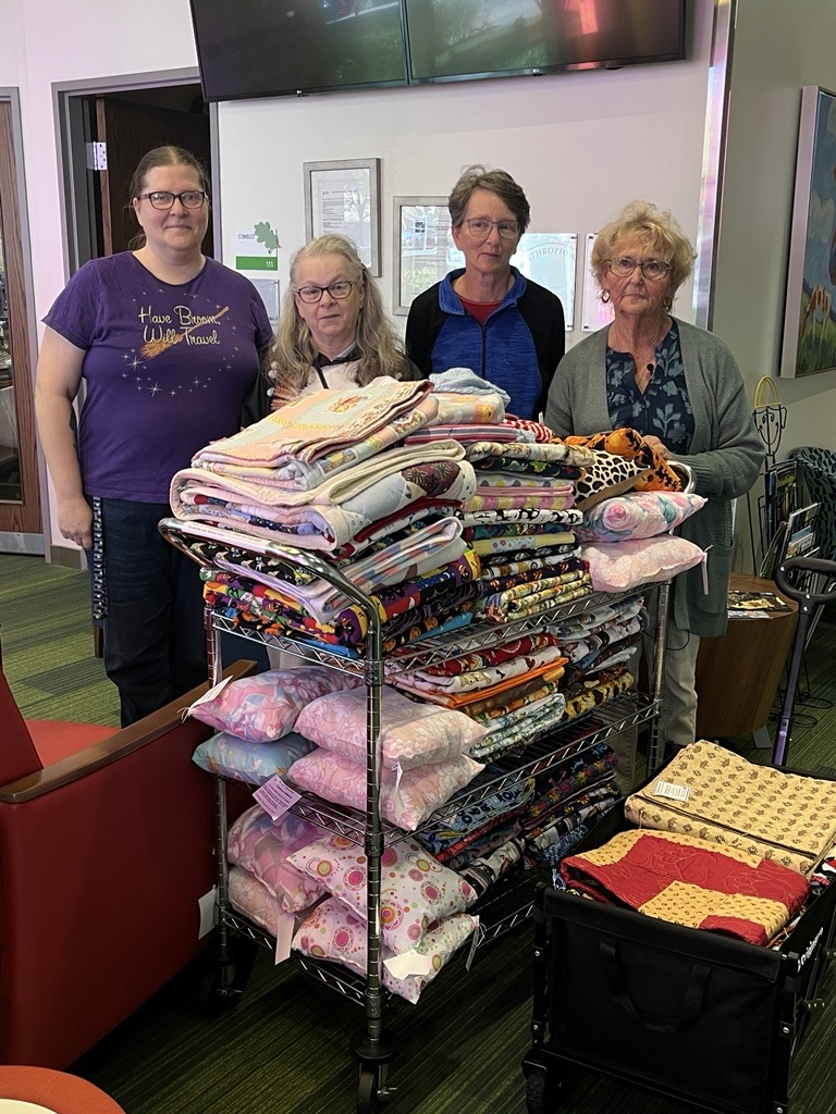 Fleming County Homemakers donates more than 60 quilted blankets for Shriner's Children's Hospital patients