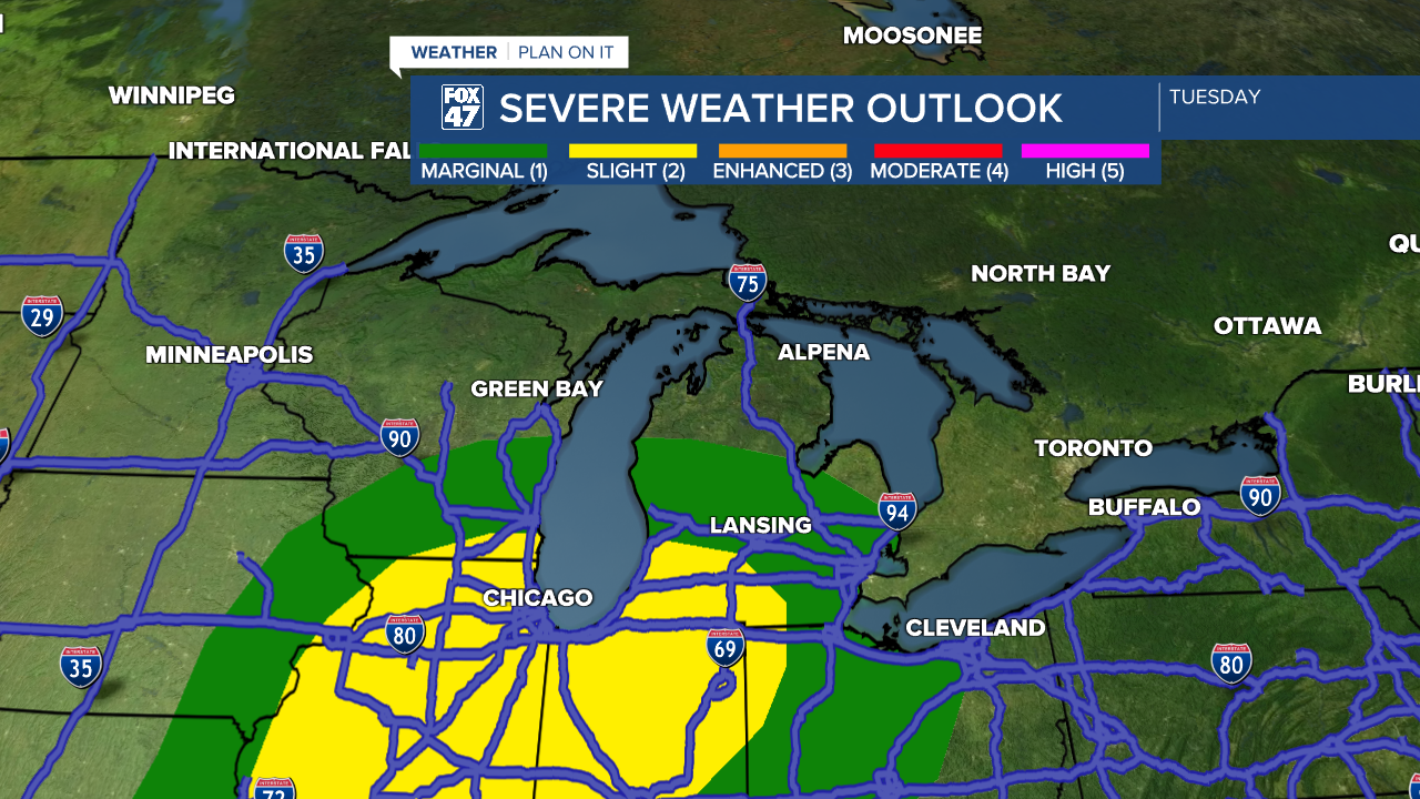 Storm Prediction Center Outlook For Tuesday Feb 27th
