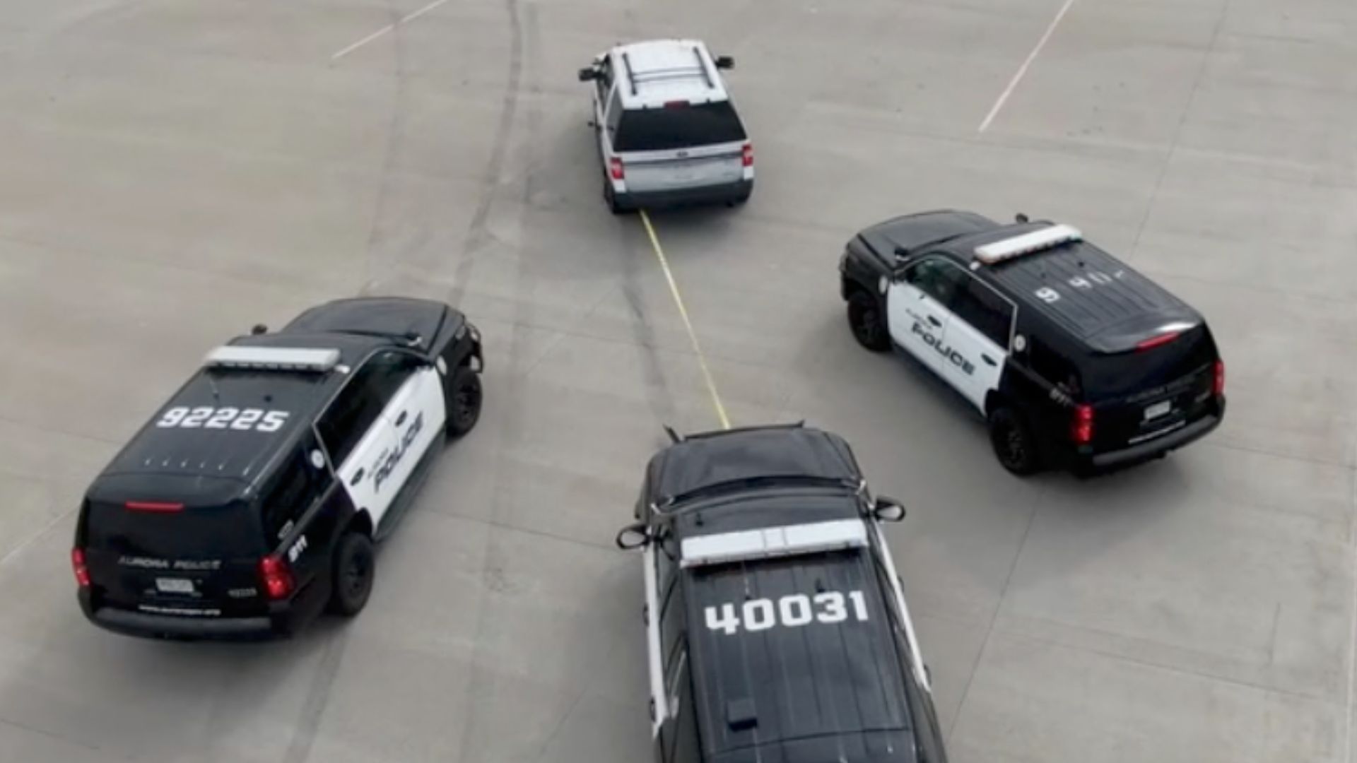 Authorities use "The Grappler" to stop a moving vehicle.