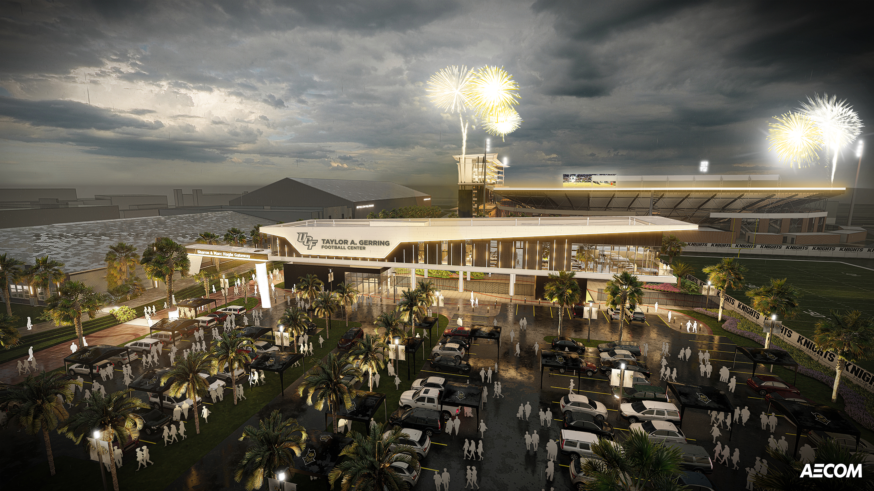 Rendering of Taylor A. Gerring Football Center at University of Central Florida