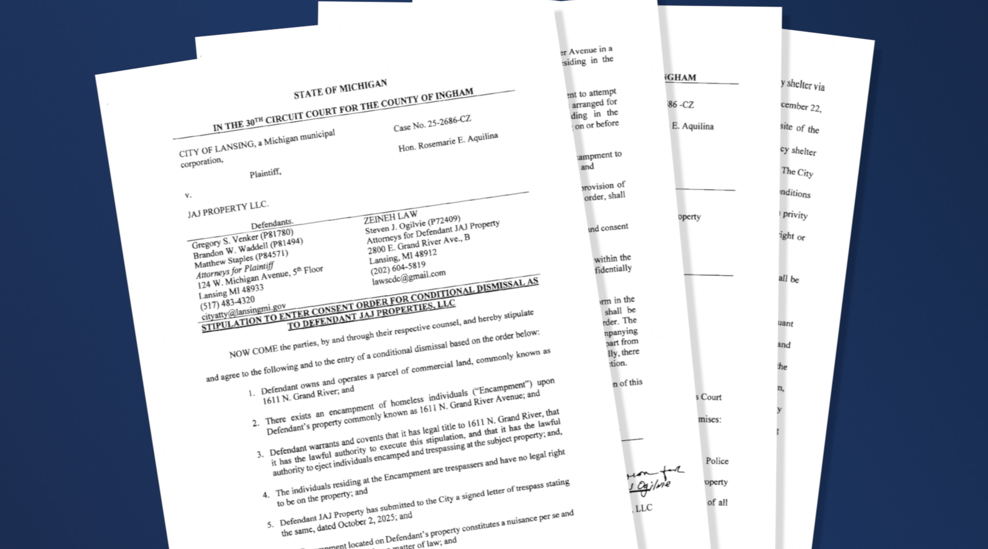 City of Lansing v. JAJ Properties court documents