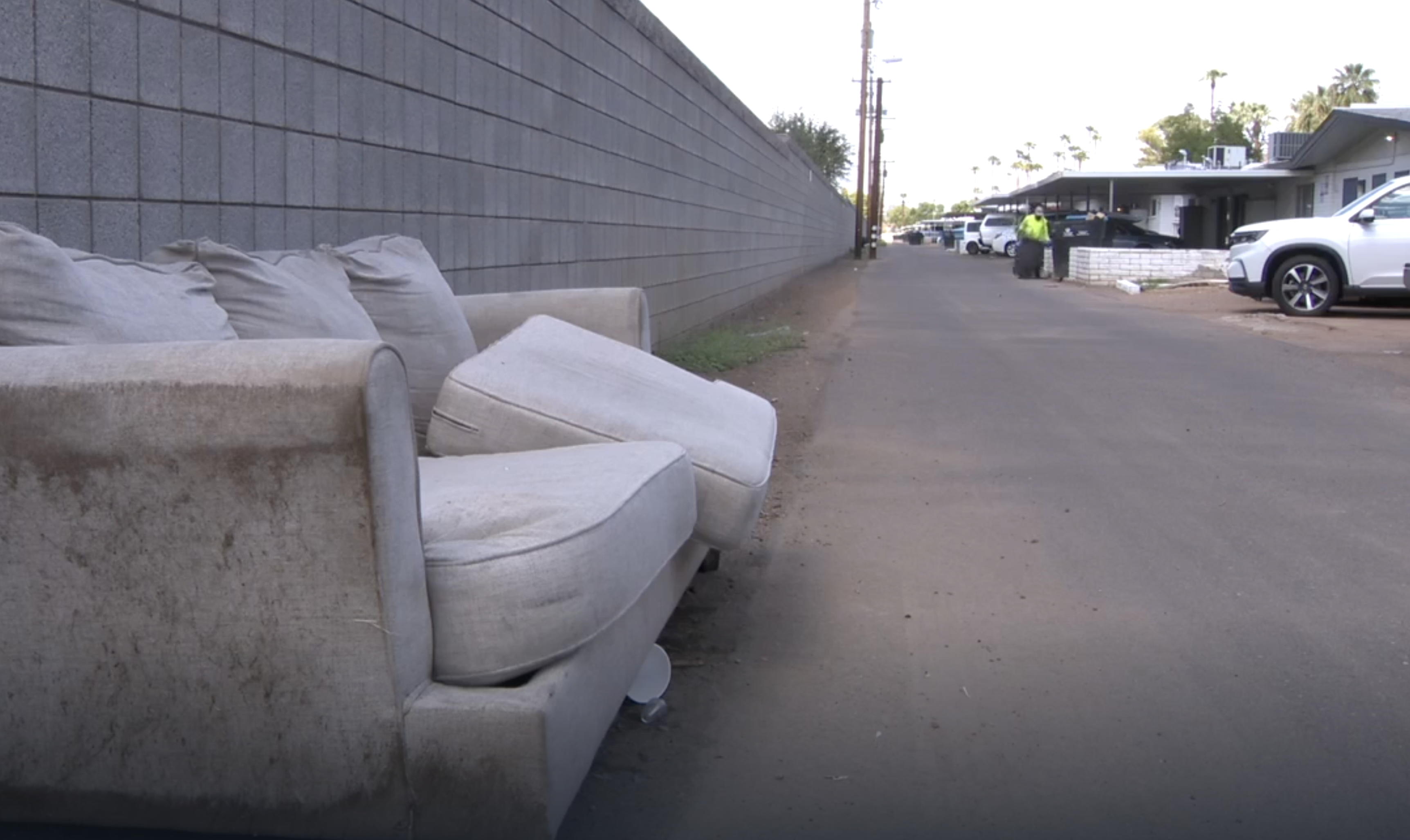 Oak Street and McDowell Road alley 