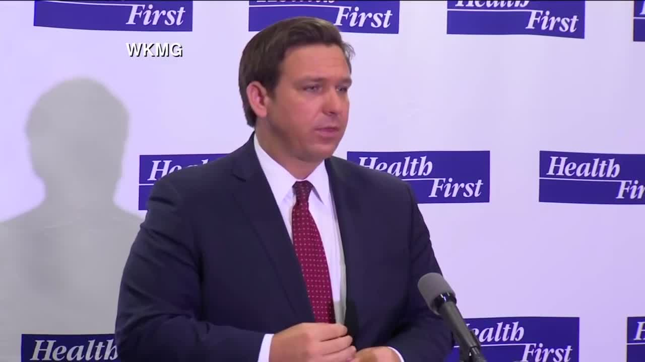 Gov. Ron DeSantis speaks in Apopka, July 23, 2020