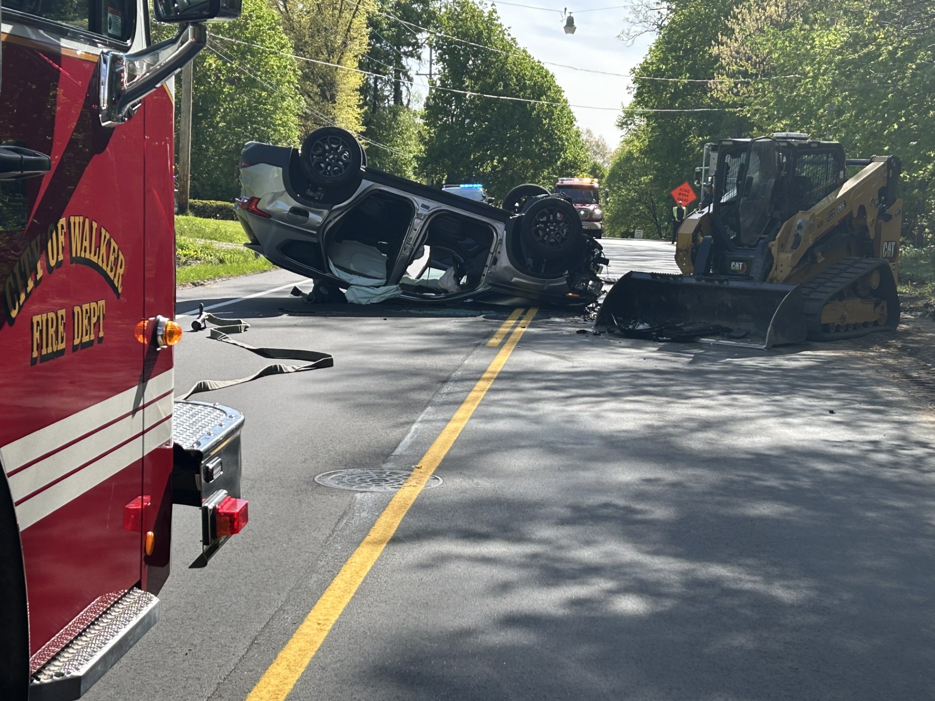 Walker rollover crash on O'Brien