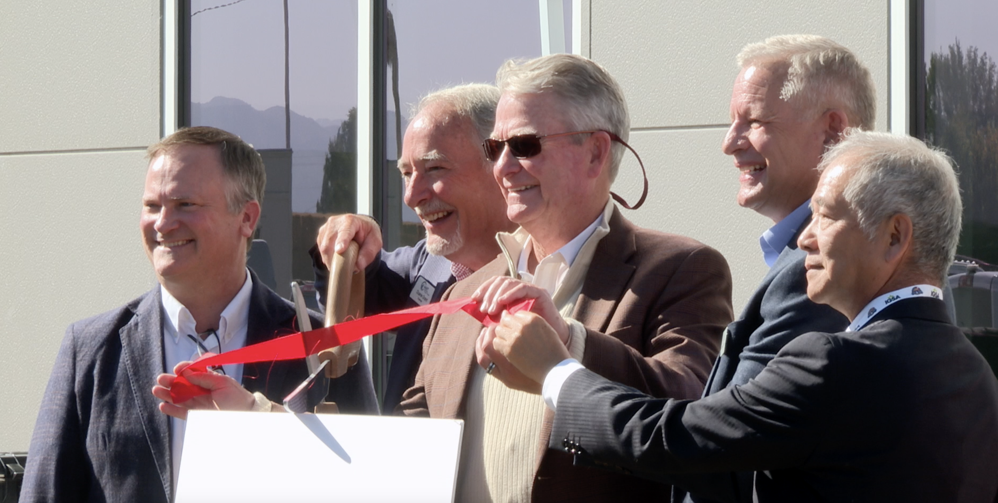 Gov. Little and Japan's Consul General Yuzo Yoshioka were among dignitaries in attendance of the ribbon cutting on the Mart Group's new 100,000 square foot facility on Wednesday, Oct. 2 in Rupert