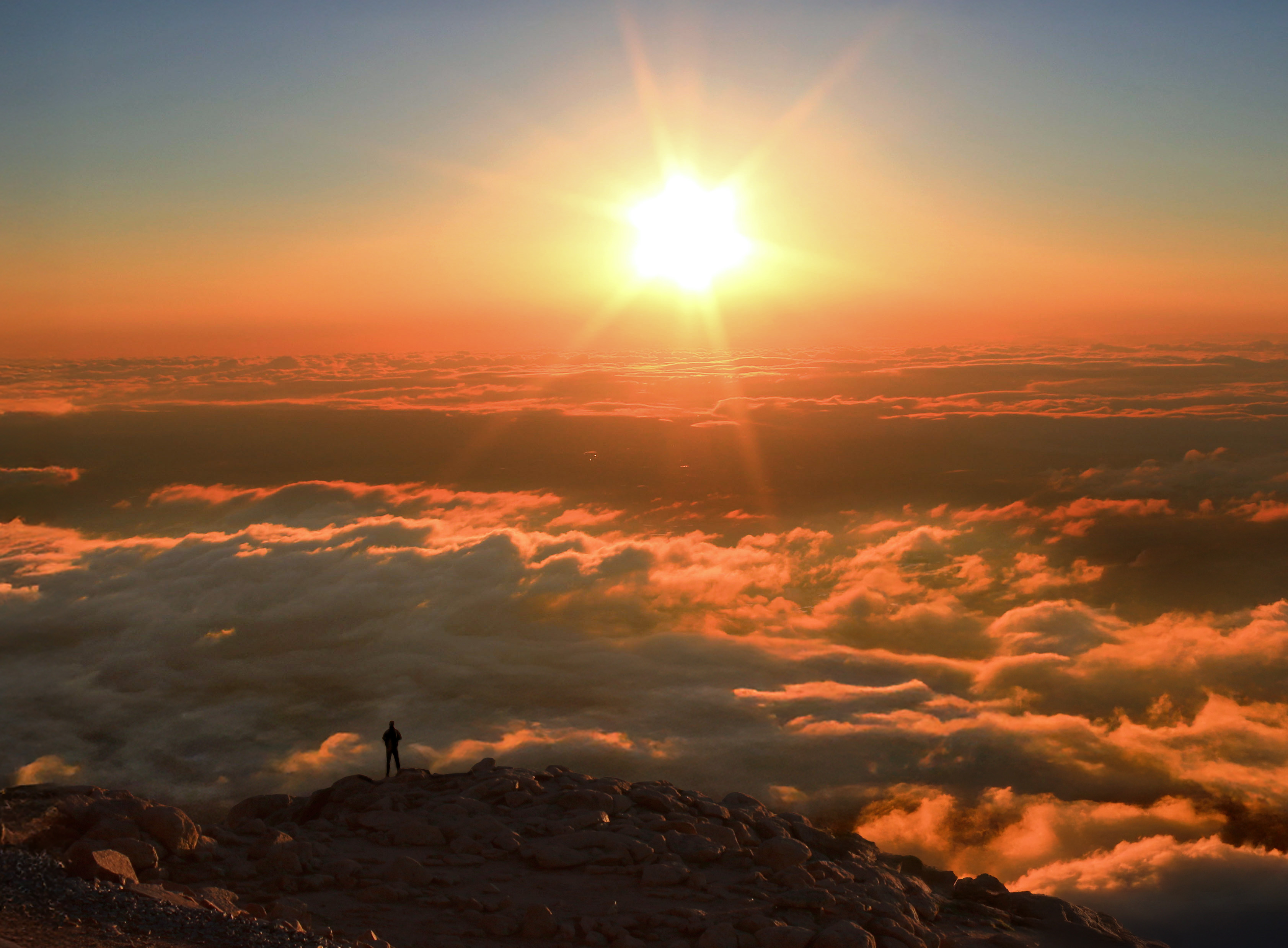 Sunrise on Pikes Peak 