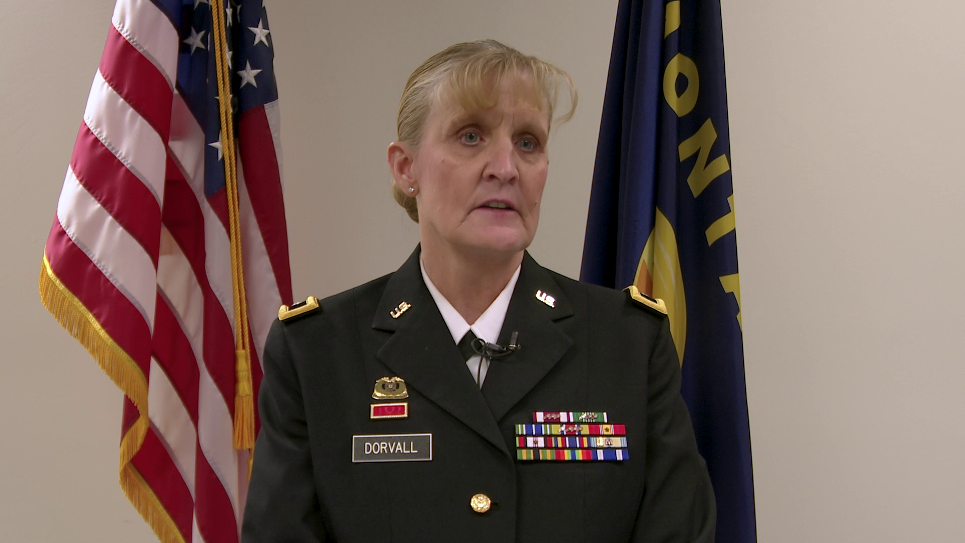 Renea Dorvall was promoted this week to the rank of Brigadier General, becoming the first woman in the Montana Army National Guard to have that title.