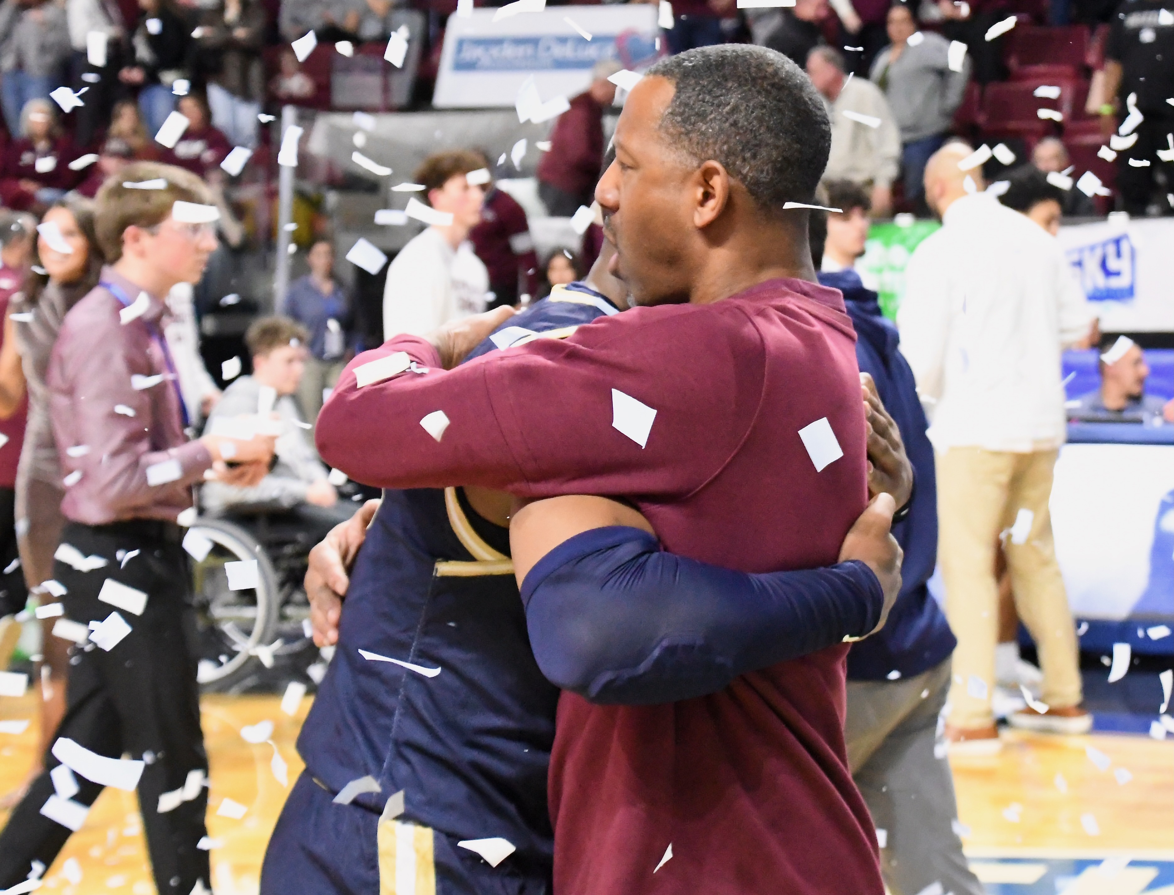 Montana State men's basketball celebration