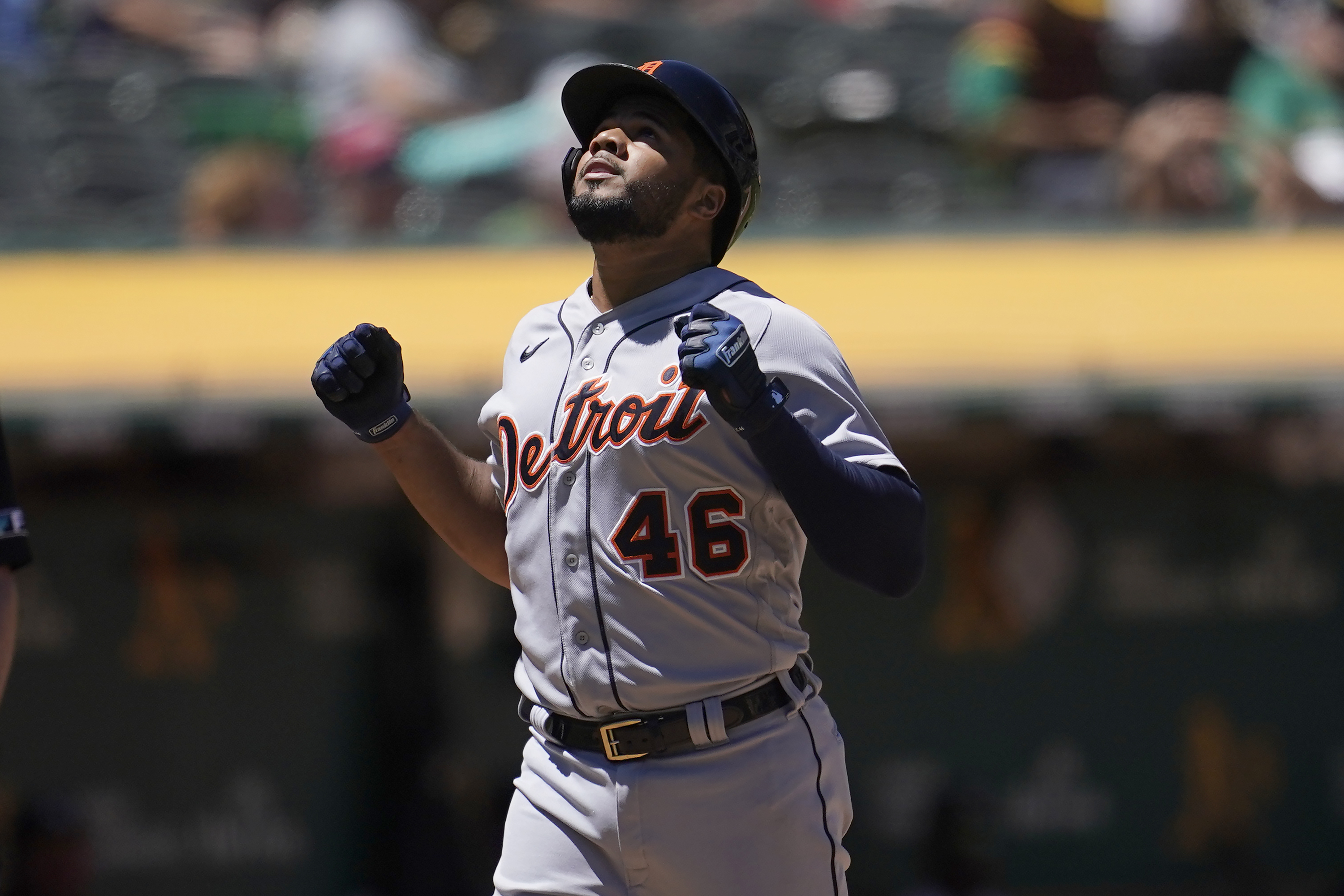Jeimer Candelario Tigers Athletics Baseball