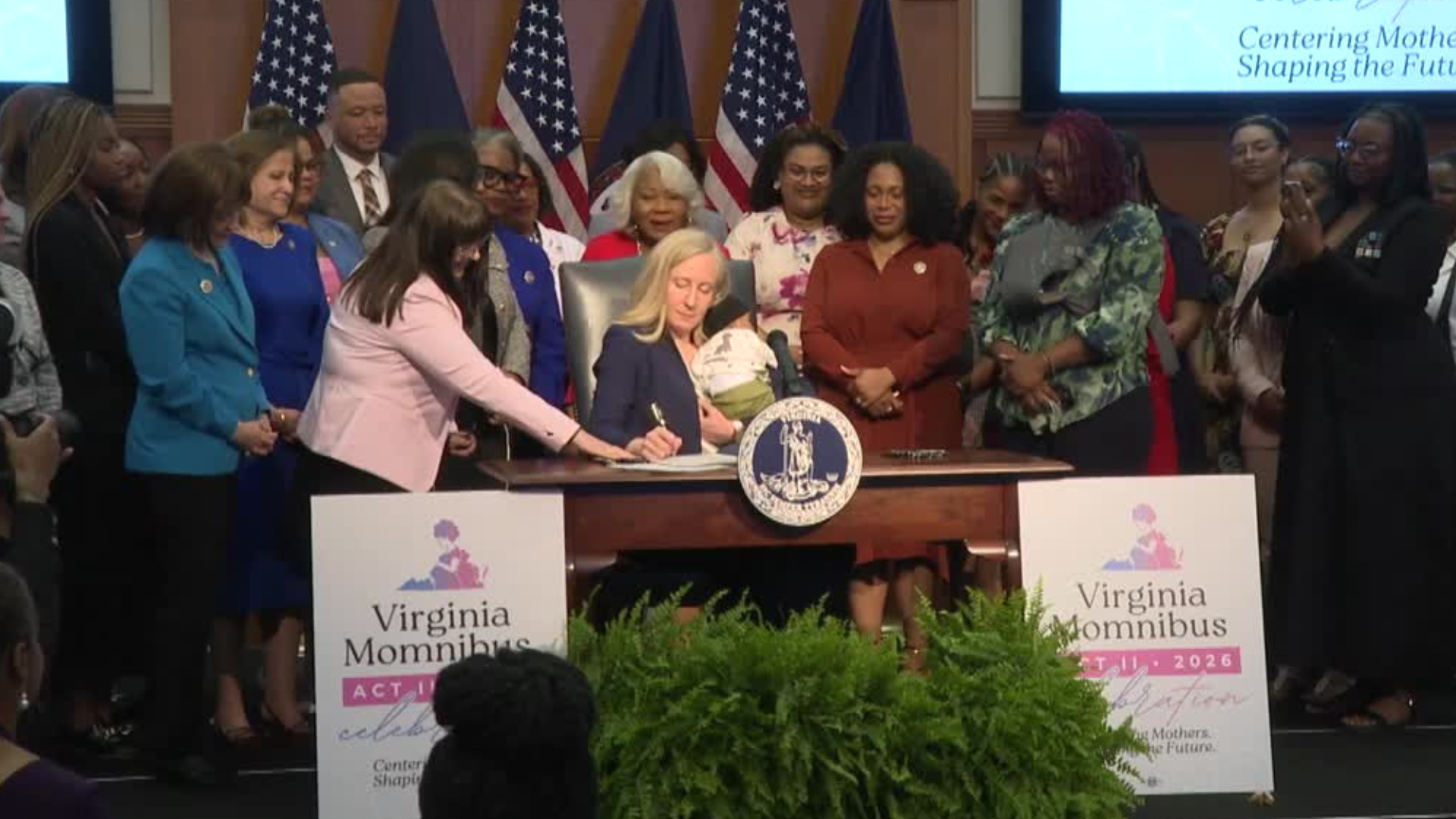Virginia governor signs 'Momnibus' legislation to improve maternal health