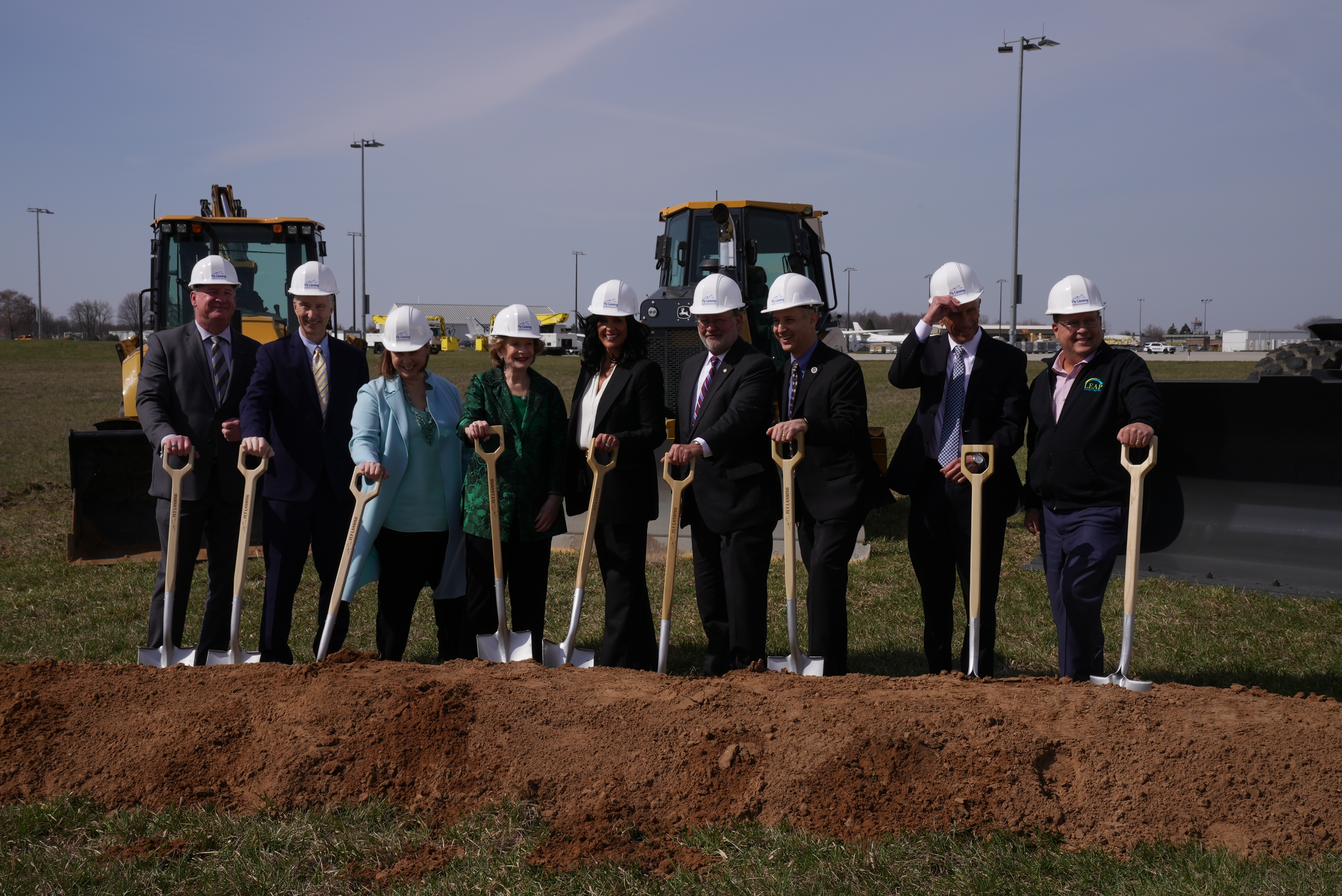Community Leaders Breaking Ground at Port Lansing