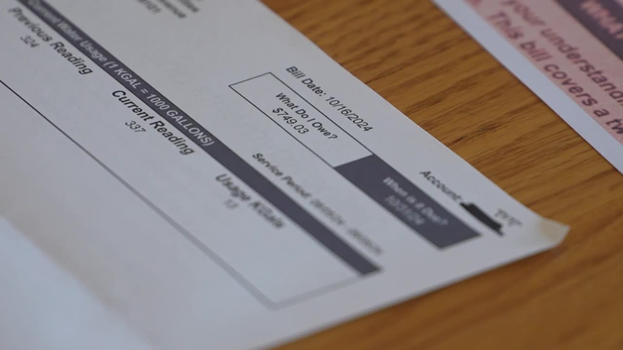 Bill Date on Water Bill 