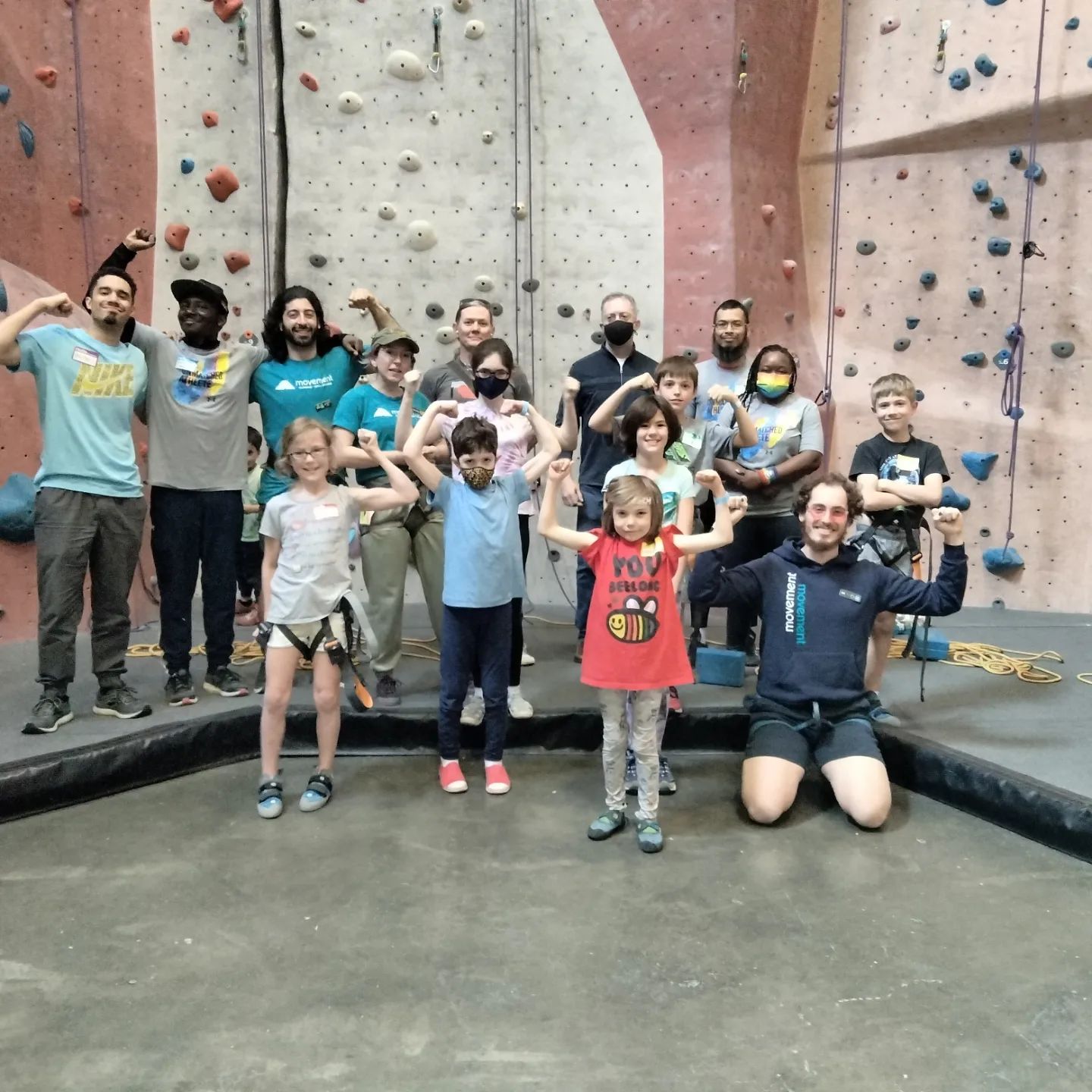 A recent Unmatched Athlete climbing event in Montgomery County 