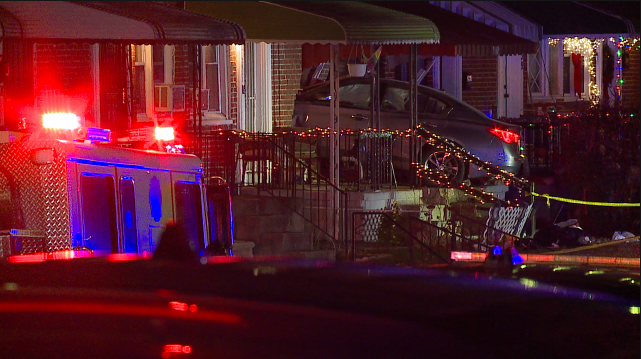 27-year-old man crashes into a home after being shot Wednesday night