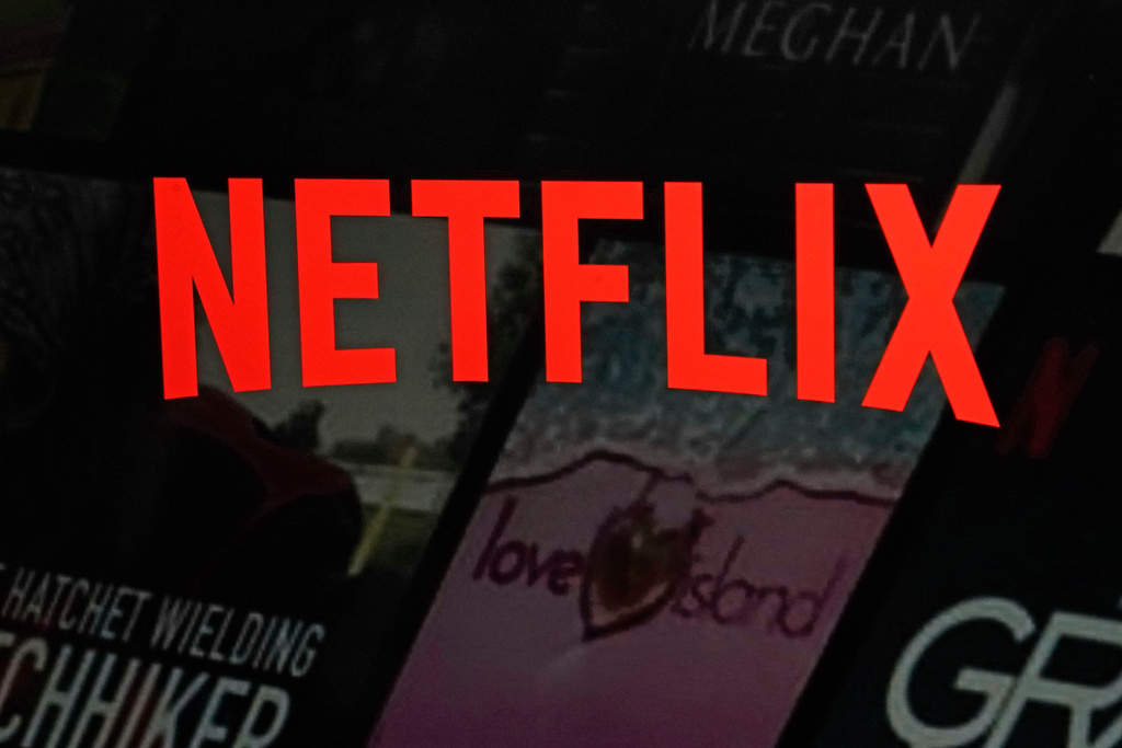 The Netflix logo is shown in this photo from the company's website on Feb. 2, 2023, in New York.  