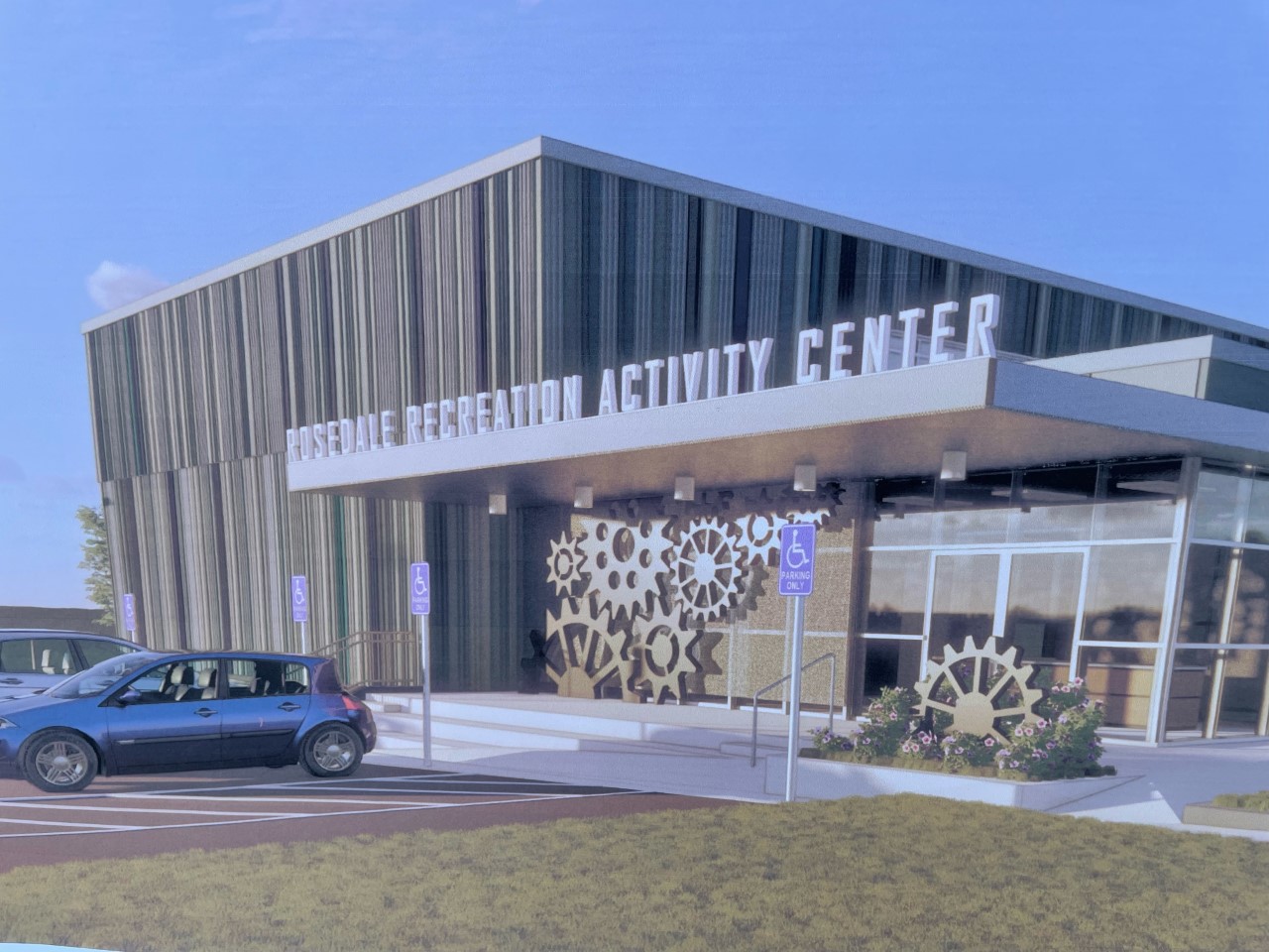 Rendering of Rosedale Rec Center
