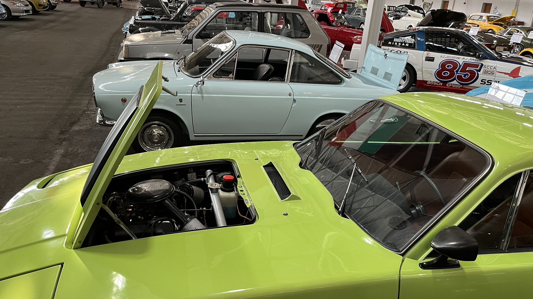 hoods up at lane motor museum.jpg