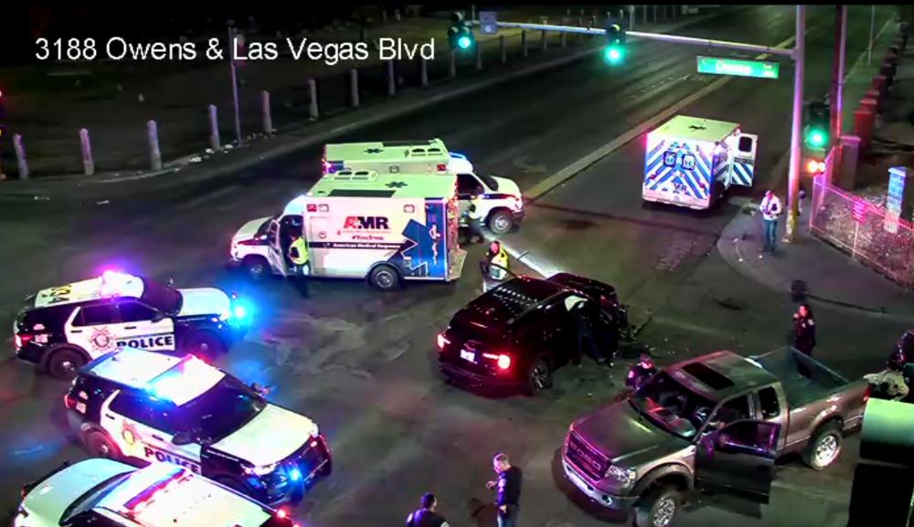 RTC: Crash on eastbound Owens Avenue at Las Vegas Boulevard blocks all lanes