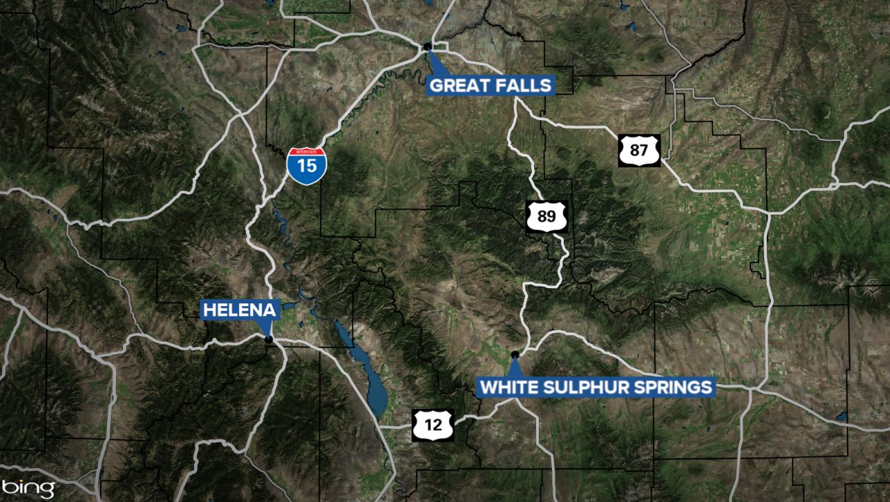 White Sulphur Springs Montana map