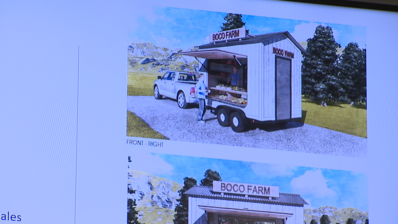 Farmer mobile farm stands