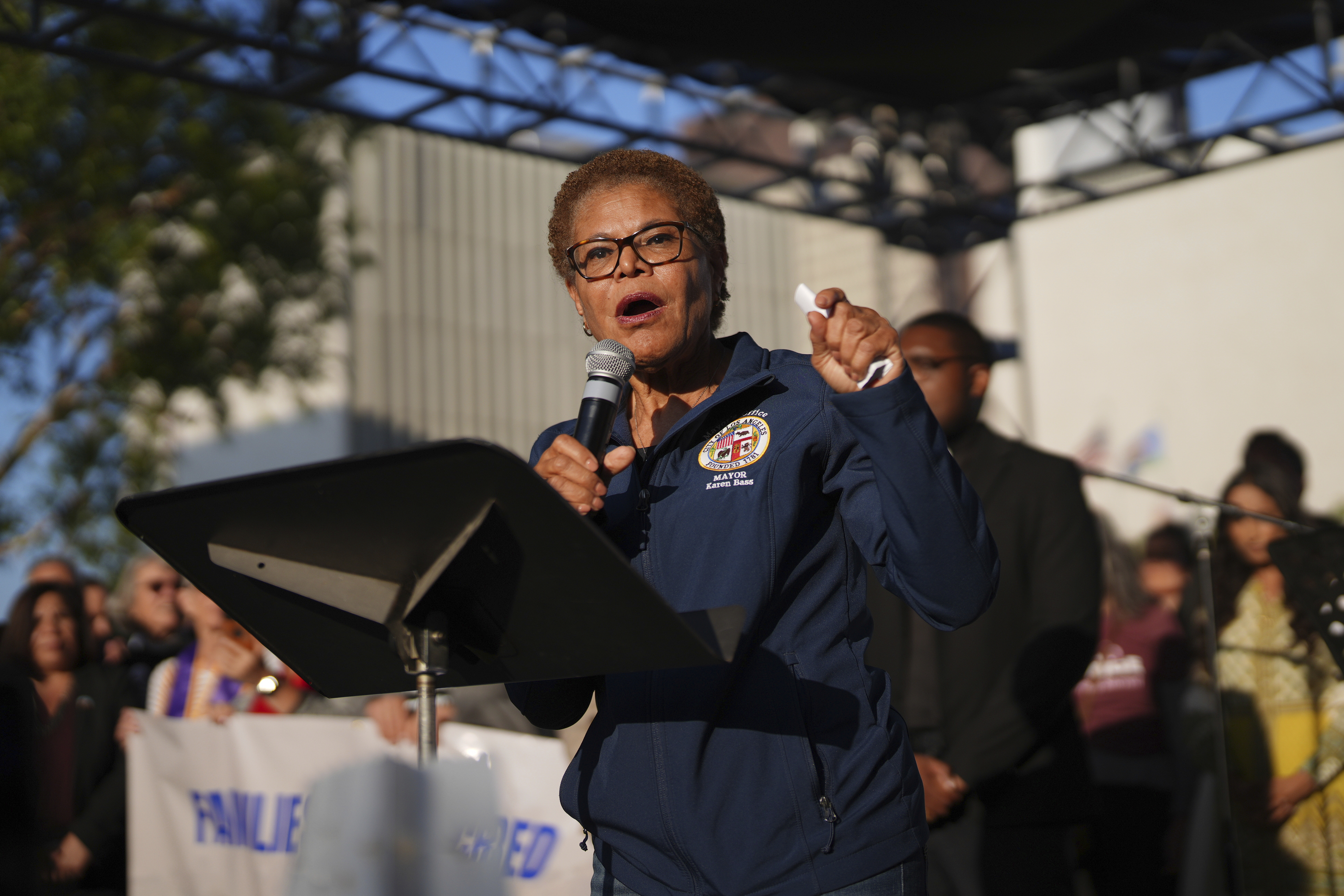 Immigration Raids Los Angeles -- karen bass speaking