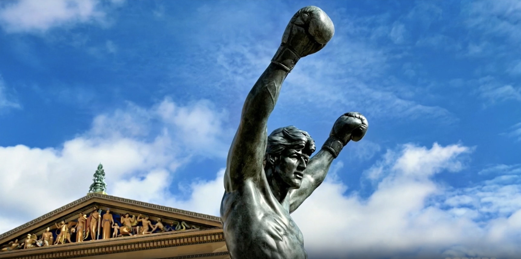 The "Rocky" statue in Philadelphia.