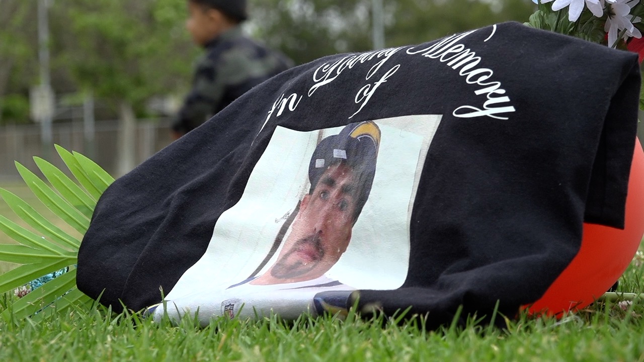 His family created a memorial for Armando Torres Jr. at Willie Henderson Sports Complex near Mountain View.